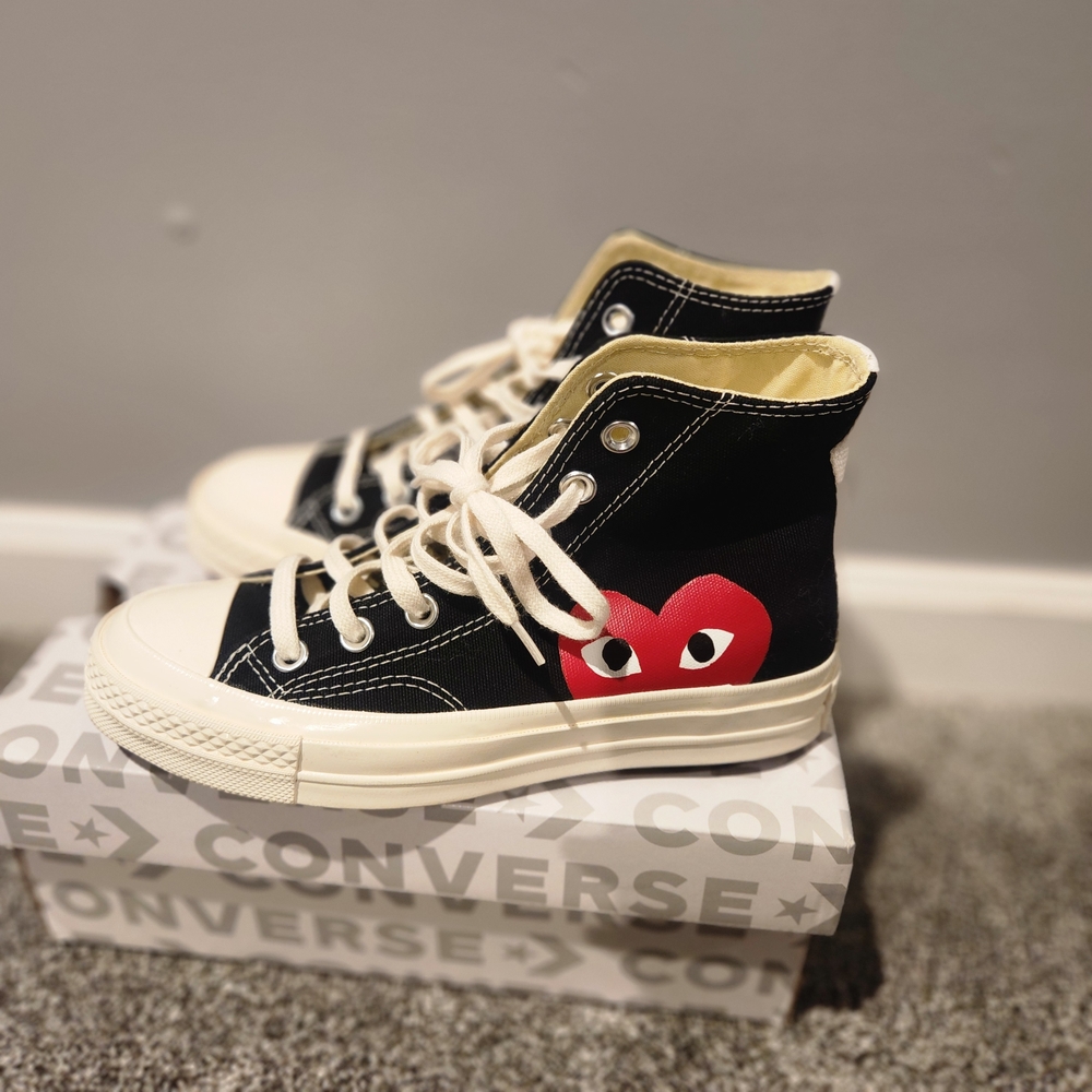 Converse Kids High-Top Sneakers - Black and White